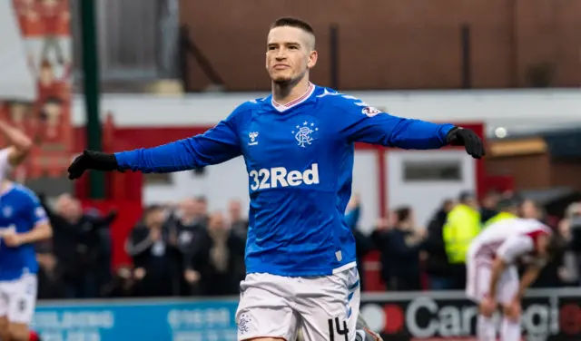 Ryan Kent scored twice in Rangers' 3-1 victory