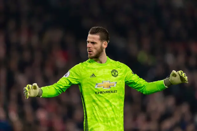 Manchester United goalkeeper David de Gea