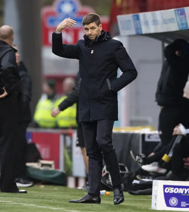 Rangers manager Steven Gerrard