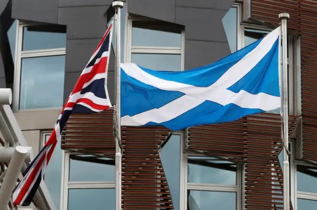 Saltire and Union Jack