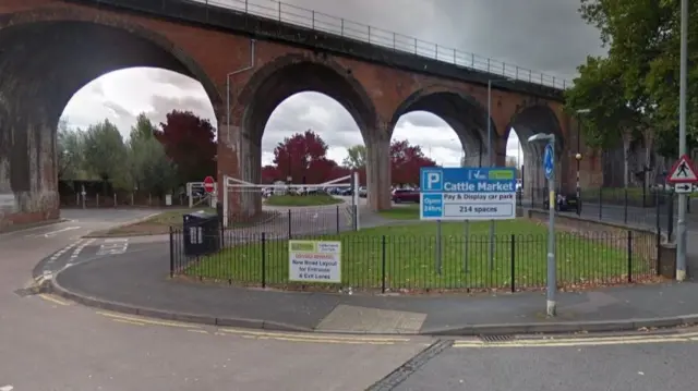 Cattle Market car park in Worcester