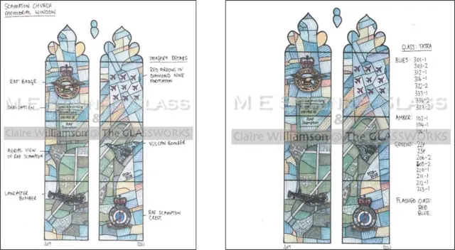 Stained glass window design