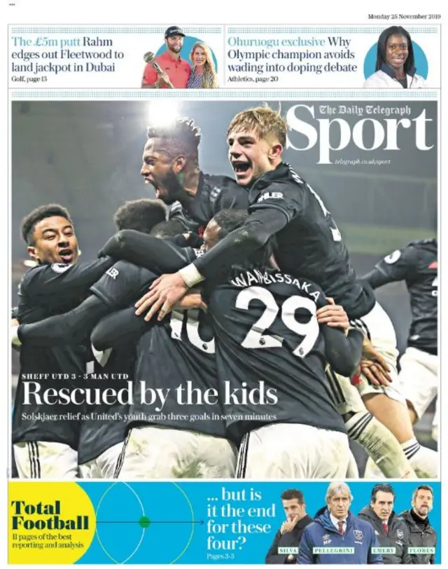 Daily Telegraph sport