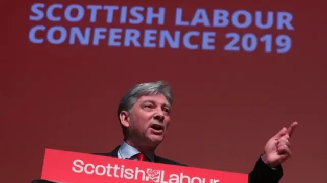 Richard Leonard at the Scottish Labour conference in March