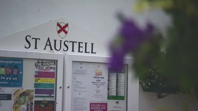 St Austell town sign