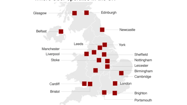 Uber use map