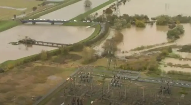 Flooded fields