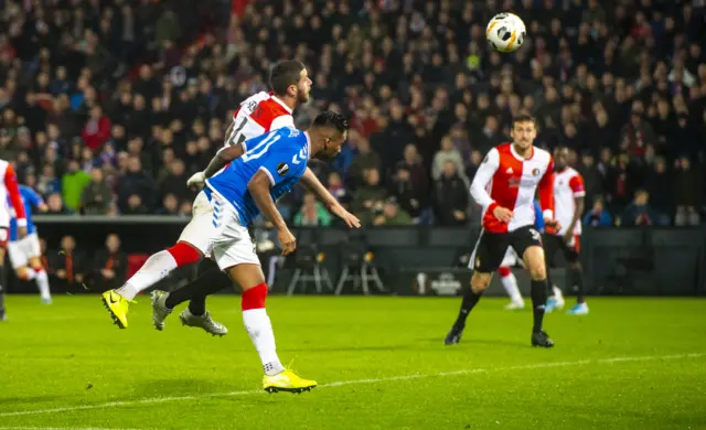 Alfredo Morelos scores for Rangers