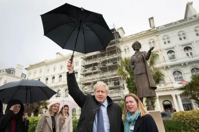 Boris Johnson and Rebecca Smith