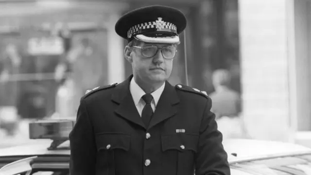 David Duckenfield, pictured shortly after the Hillsborough disaster