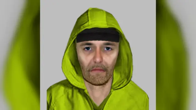 The e-fit showing a man in yellow clothing