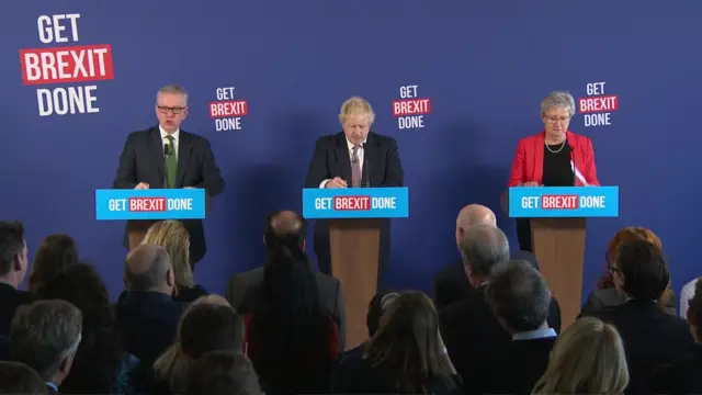 Michael Gove, Boris Johnson and Gisela Stuart