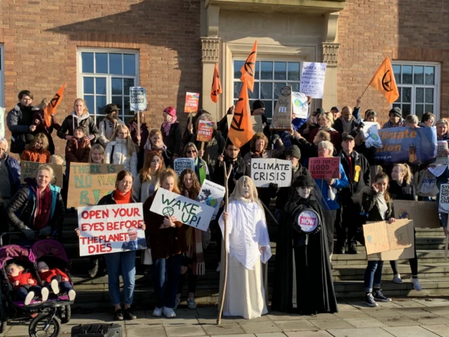 Derby climate change protest