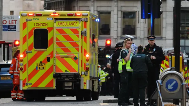 Ambulance at London Bridge