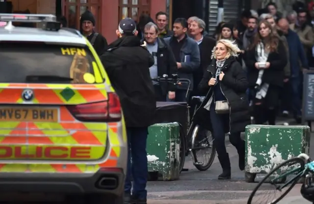 People evacuated from Borough Market