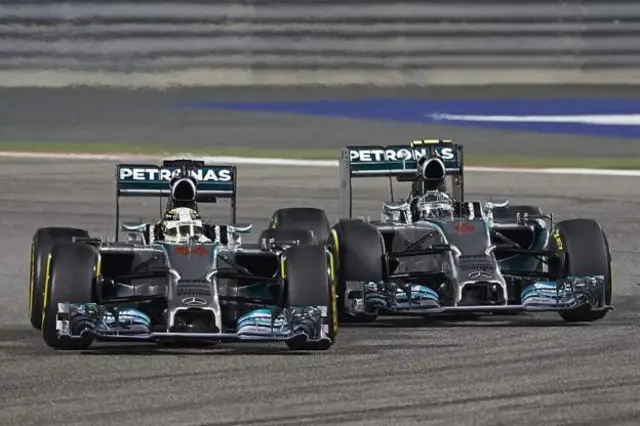 Hamilton and Rosberg 2016