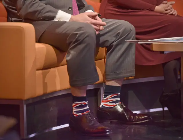 Nigel Farage's socks from 2017