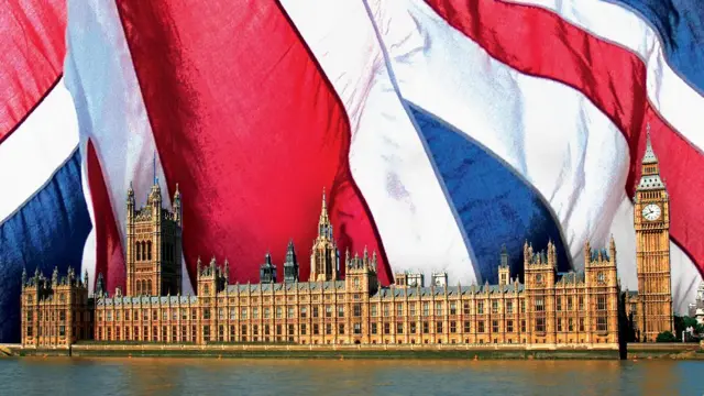 Parliament and the union flag