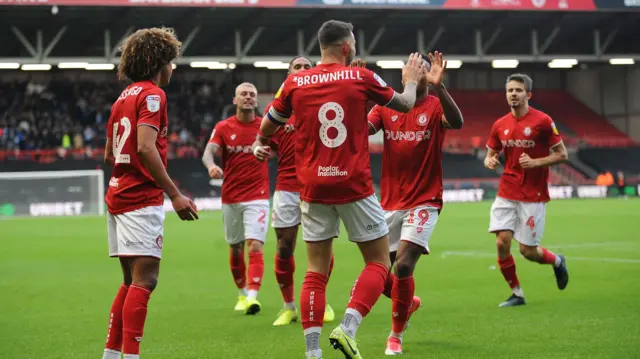 Bristol City celebrate