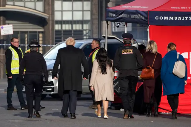 Priti Patel and Prime Minister Boris Johnson