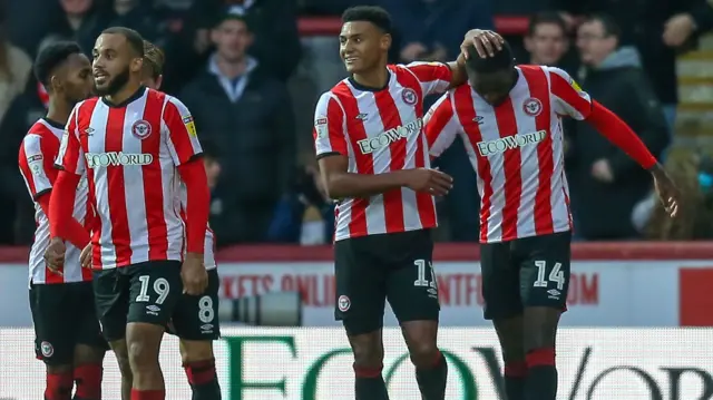 Brentford celebrate