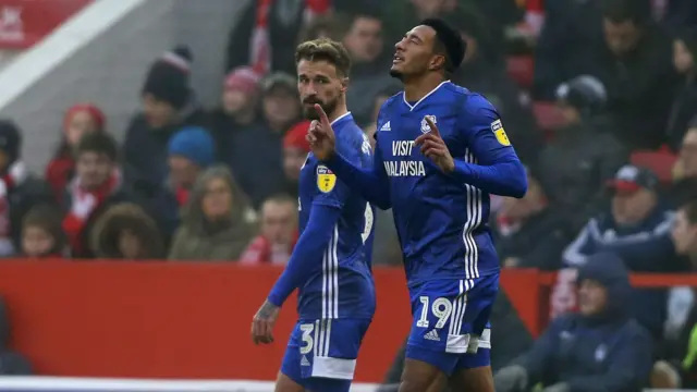 Nathaniel Mendez-Laing celebrates