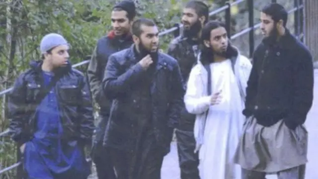 Mohibur Raham, Gurukanth Desai, Abdul Miah, Usman Khan, Mohammed Chowdhury, Mohammed Shahjahan (pictured, left to right) in Roath Park, Cardiff on 7 November 2010