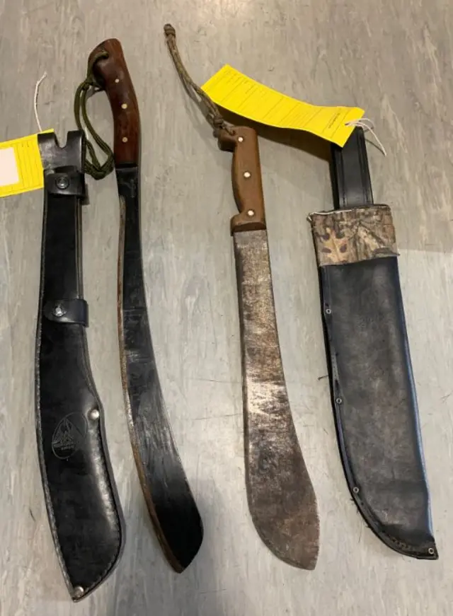 Machetes seized