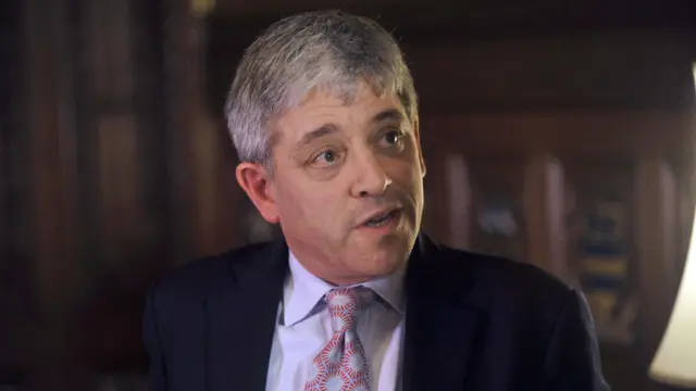 John Bercow being interviewed in 2009