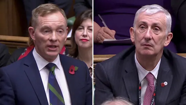 Chris Bryant (L) and Sir Lindsay Hoyle