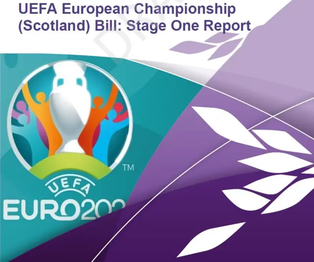 UEFA European Championship (Scotland) Bill Stage 1 report