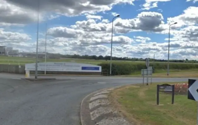 Roundabout at Wetherby racecourse