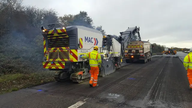 Resurfacing work under way