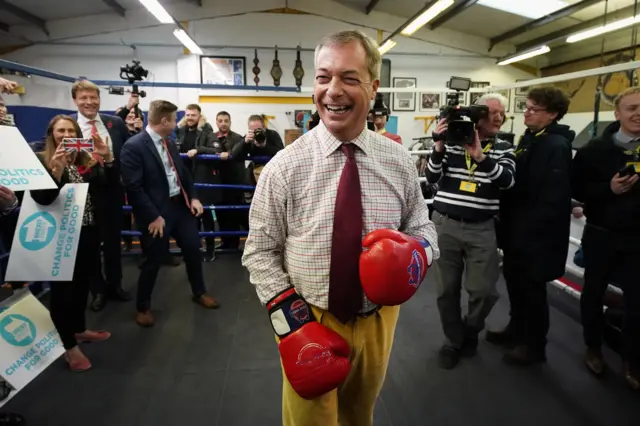 Brexit Party leader Nigel Farage