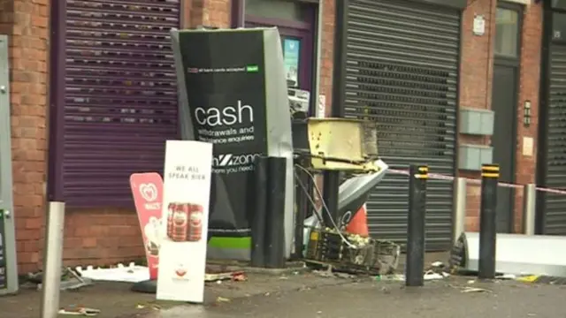 cash machine explosion