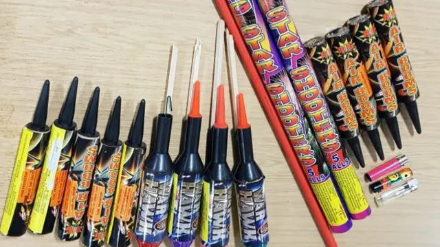 Fireworks seized by police