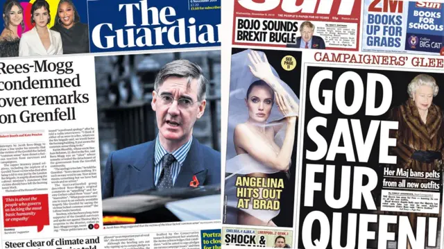 Guardian and i front pages