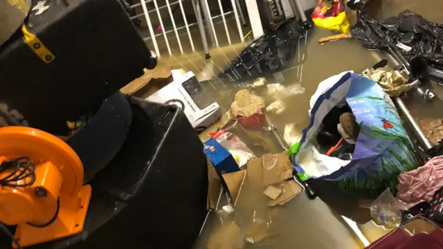 A flooded cellar