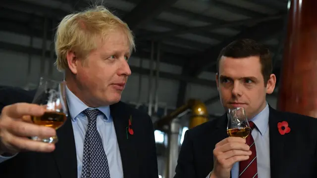 Boris Johnson and Douglas Ross