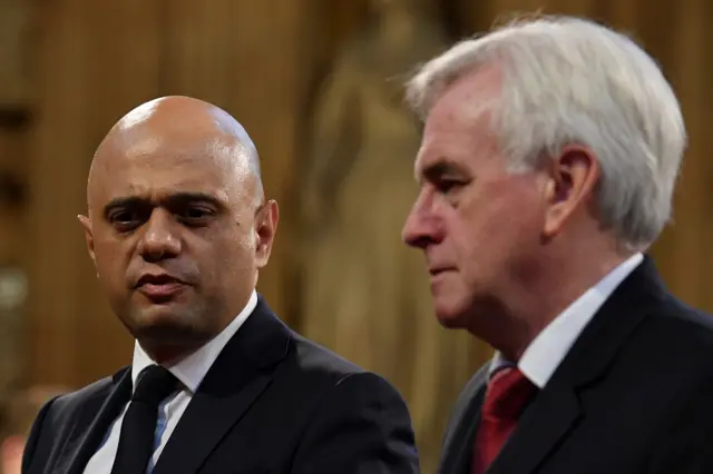 Savid Javid and John McDonnell