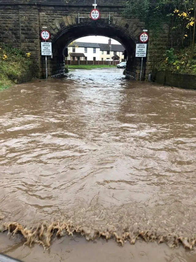 Flooding in Kilton, Worksop, Nottinghamshire