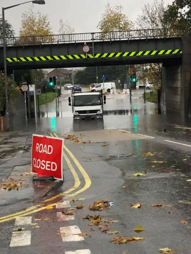 Flooding in Kilton, Worksop, Nottinghamshire