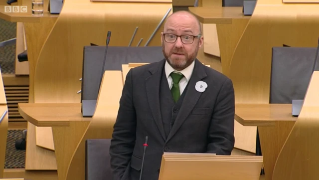 Scottish Green co-leader Patrick Harvie