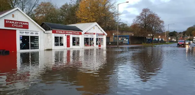 Matlock town centre, in Derbyshire