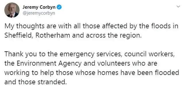 Jeremy Corbyn Tweet