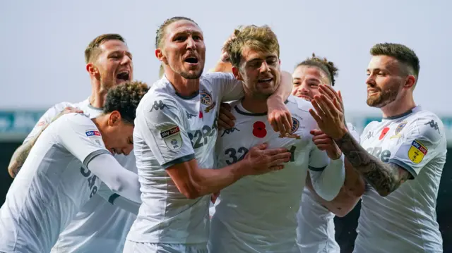 Leeds United celebrate