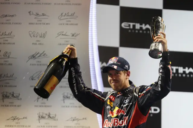 Sebastian Vettel wins Abu Dhabi GP in 2012