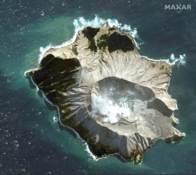 Satellite image of island (date unknown)