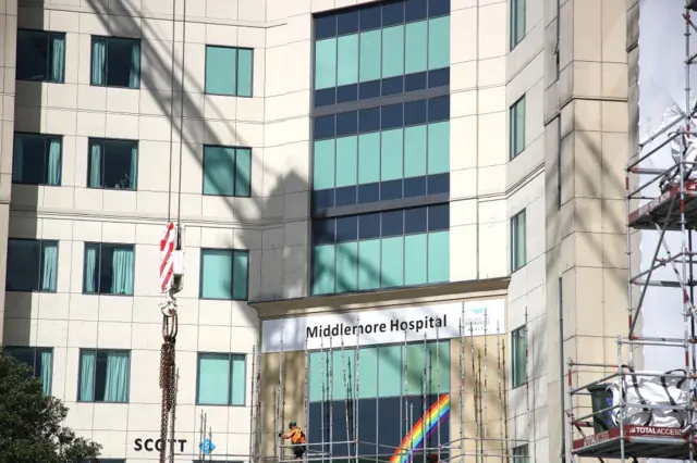 Middlemore Hospital is pictured on September 18, 2019 in Auckland