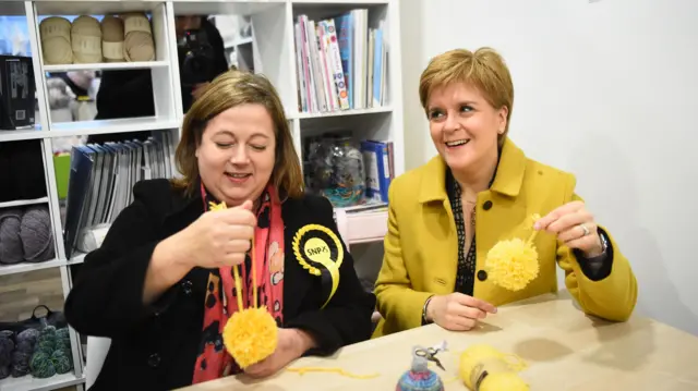 Nicola Sturgeon and candidate